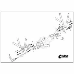 Adaptateur De Fixation Porte-bagage Sur Cadre Sans Oeillet Tubus 7 Adaptateur De Fixation Porte-bagage Sur Cadre Sans Oeillet Tubus -Remorques vélo Soldes adaptateur de fixation porte bagage sur cadre sans oeillet tubus full 3