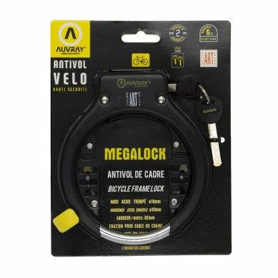 Antivol De Cadre Fer à Cheval Certifié ART Mega Lock Auvray 2 Antivol De Cadre Fer à Cheval Certifié ART Mega Lock Auvray – Image 2
