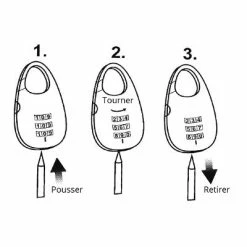 Antivol Spirale 1200 Mm à Code XLC -Remorques vélo Soldes antivol spirale 1200 mm a code xlc full 5