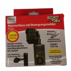 Point Antivol Spirale Avec Alarme Sirène Security Plus -Remorques vélo Soldes antivol spirale avec alarme sirene security plus full 3