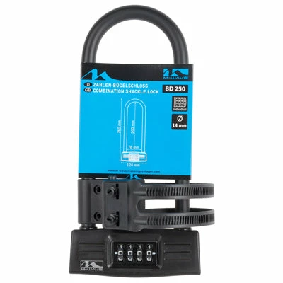 Antivol U à Code Avec Support Vélo M-Wave 2 Antivol U à Code Avec Support Vélo M-Wave – Image 2