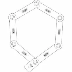 Antivol Vélo U Pliant à Clef Noir UGrip Bordo 5700 ABUS -Remorques vélo Soldes antivol velo u pliant a clef noir ugrip bordo 5700 abus full 4