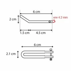 Brandless Attache Inoxydable Pour Feu Avant Sur Fourche De Vélo -Remorques vélo Soldes attache inoxydable pour feu avant sur fourche de velo full 3