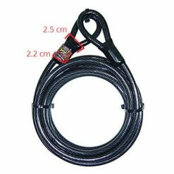 Câble Pour Vélo Antivol Long 5 Mètres POINT -Remorques vélo Soldes cable pour velo antivol long 5 metres point full 3