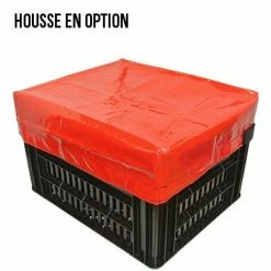 Kerri Caisse PVC Noir Sur Porte Bagage Vélo - Large -Remorques vélo Soldes caisse pvc noir sur porte bagage velo large full 3