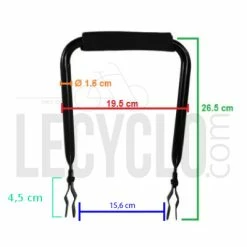 Dossier Pour Siège Enfant Sur Porte-bagage De Vélo - Hooodie -Remorques vélo Soldes dossier pour siege enfant sur porte bagage de velo hooodie full 4
