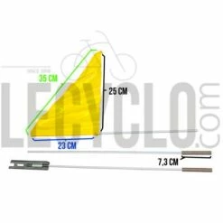 Messingschlager Drapeau De Sécurité Pour Vélo Et Remorque 19 Messingschlager Drapeau De Sécurité Pour Vélo Et Remorque -Remorques vélo Soldes drapeau de securite pour velo et remorque dim jaune