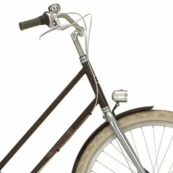 Brandless Eclairage Avant Rétro Chromé Sur Fourche De Vélo Néro -Remorques vélo Soldes eclairage avant retro chrome sur fourche de velo nero full 3