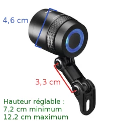 Busch-mueller Eclairage Vélo 100 Lux Sur Fourche IQ-X Noir Busch And Muller -Remorques vélo Soldes eclairage velo 100 lux sur fourche iq x noir busch and muller full 6