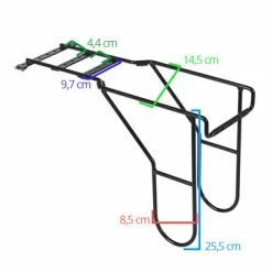 Extension Pour Porte Bagages Vélo Arrière Basil -Remorques vélo Soldes extension pour porte bagages velo arriere basil full 3