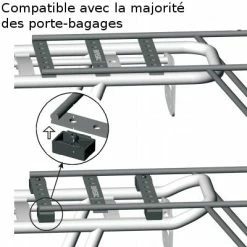 Extension Pour Porte Bagages Vélo Arrière Basil -Remorques vélo Soldes extension pour porte bagages velo arriere basil full 4
