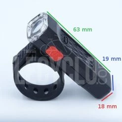 Brandless Feu Avant LED étanche Micro USB -Remorques vélo Soldes feu avant led etanche micro usb full 5