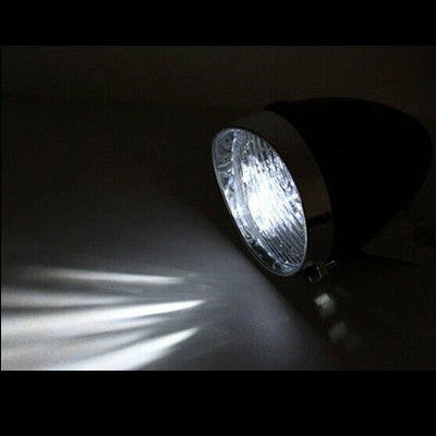 QT Cycle Feu Avant Vélo Vintage Sur Fourche 3 LEDs 2 QT Cycle Feu Avant Vélo Vintage Sur Fourche 3 LEDs – Image 2