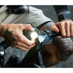 Feu Vélo Avant 450 Lumens PWR RIDER Avec Batterie Externe Knog -Remorques vélo Soldes feu velo avant 450 lumens pwr rider avec batterie externe knog full 3