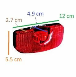 Busch-mueller Feu Vélo Pour Porte Bagage DToplight Permanent -Remorques vélo Soldes feu velo pour porte bagage dtoplight permanent full 4