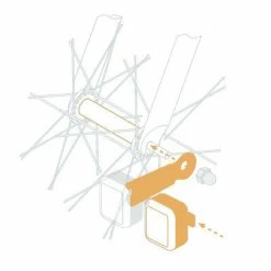 Feux Vélo Sans Piles Sur Moyeu 2 LEDs AMS Light Reelight -Remorques vélo Soldes feux velo sans piles sur moyeu 2 leds ams light reelight full 5