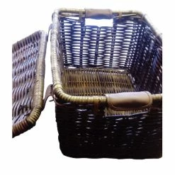 Grand Panier De Vélo En Rotin Denton L Basil -Remorques vélo Soldes grand panier de velo en rotin denton l basil full 5