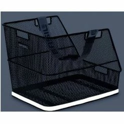 Grand Panier De Vélo Noir Sur Porte Bagage Arrière Class Basil -Remorques vélo Soldes grand panier de velo noir sur porte bagage arriere class basil full 4