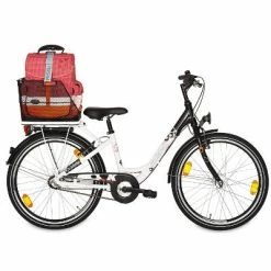 Grand Panier De Vélo Noir Sur Porte Bagage Arrière Class Basil -Remorques vélo Soldes grand panier de velo noir sur porte bagage arriere class basil full 6