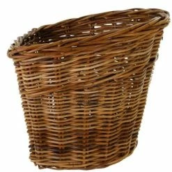 Grand Panier Sur Guidon De Vélo En Rotin Darcy L Basil -Remorques vélo Soldes grand panier sur guidon de velo en rotin darcy l basil full 3