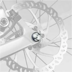 Antivols Pour Roue Avant Et Arrière Avec Axe à Serrage Rapide Pinhead -Remorques vélo Soldes lot de 2 verrous a relachement rapide verrous pour roues 2