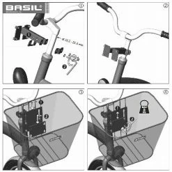 Panier Avant Fixe Pour Vélo 22 L Bremen Basil -Remorques vélo Soldes panier avant fixe pour velo 22 l bremen basil full 6