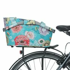 Panier Vélo Arrière Bloom Field 22L Bleu Fleuri Carry All Basil -Remorques vélo Soldes panier velo arriere bloom field 22l bleu fleuri carry all basil full 5
