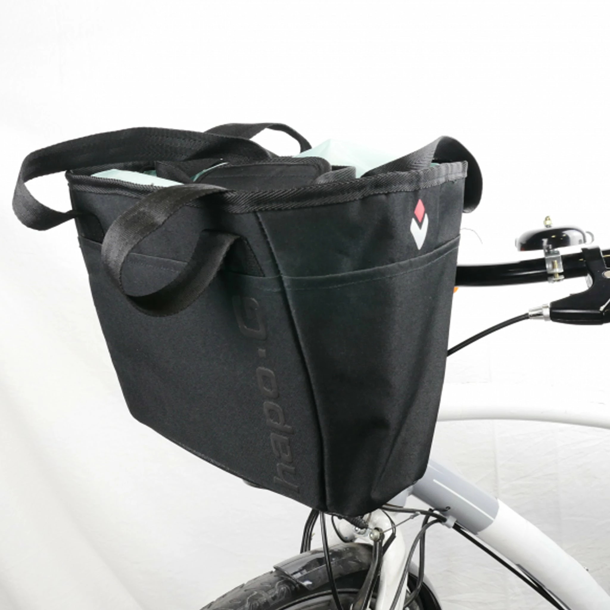 Panier Vélo Avant Souple Shopper DMTS E-bike Hapo-G 2 Panier Vélo Avant Souple Shopper DMTS E-bike Hapo-G – Image 2