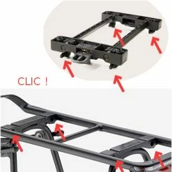 Plaque D'adaptation Snapit Sur Porte Bagage Racktime -Remorques vélo Soldes plaque d adaptation snapit sur porte bagage racktime full 6