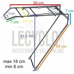 Point Porte Bagage Arrière Noir Pour Vélo 26 Pouces -Remorques vélo Soldes porte bagage arriere noir pour velo 26 pouces full 4