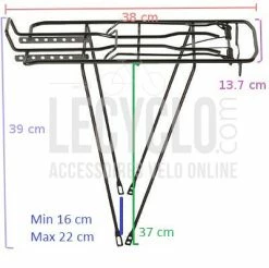 Monz Porte Bagage Arrière Noir 9 Monz Porte Bagage Arrière Noir -Remorques vélo Soldes porte bagage arriere noir full 5