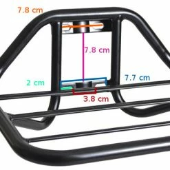 Porte Bagage De Vélo Avant Large Steco -Remorques vélo Soldes porte bagage de velo avant large steco full 3