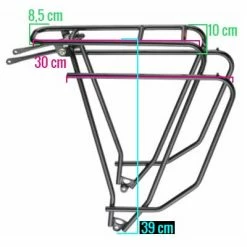 Porte Bagage De Vélo TUBUS Logo Evo Noir -Remorques vélo Soldes porte bagage de velo tubus logo evo noir full 4