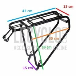 Porte Bagage Noir Charge 35 Kg Vélo Steco 6 Porte Bagage Noir Charge 35 Kg Vélo Steco -Remorques vélo Soldes porte bagage noir charge 35 kg velo steco full 3