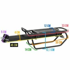 ZEFAL Porte Bagage Raider R30 Sur Tige De Selle - Zéfal -Remorques vélo Soldes porte bagage raider r30 sur tige de selle zefal full 4