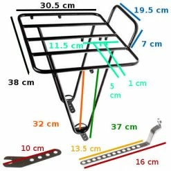 Porte-bagages Avant Noir Pour Vélo Frontière - BLB -Remorques vélo Soldes porte bagages avant noir pour velo frontiere blb full 6