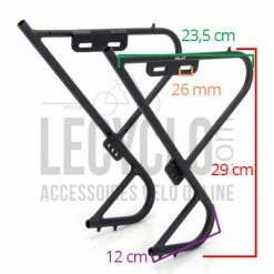 Porte Bagages Avant Vélo 26 à 28 Pouces Lowrider LR-F02 XLC -Remorques vélo Soldes porte bagages avant velo 26 a 28 pouces lowrider lr f02 xlc full 3