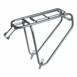 Porte Bagages Vélo Argent Charges Lourdes 35 Kilos Steco