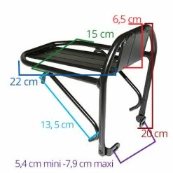 Brandless Porte-bagages Vélo Avant 26 à 29 Pouces Sur Tasseaux De Freins -Remorques vélo Soldes porte bagages velo avant 26 a 29 pouces sur tasseaux de freins full 4