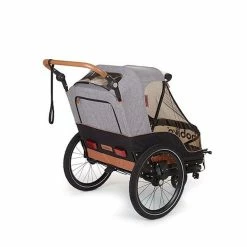 Remorque Vélo Enfants 2 Places 2 En 1 Avec Kit Piéton Bobike -Remorques vélo Soldes remorque velo enfants bobike 2