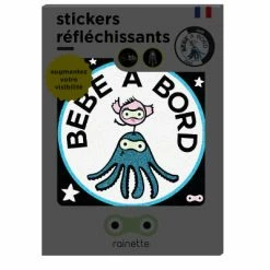 Sticker Réfléchissant Autocollant Vélo Rainette -Remorques vélo Soldes sticker reflechissant autocollant velo rainette full 3