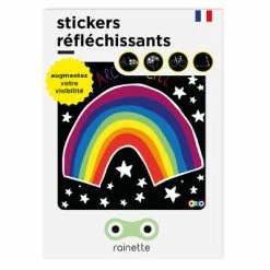 Sticker Réfléchissant Autocollant Vélo Rainette -Remorques vélo Soldes sticker reflechissant autocollant velo rainette full 4