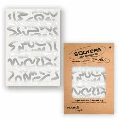 Stickers Réfléchissants Pour Cadre De Vélo Motif Louvre Will B -Remorques vélo Soldes stickers velo will b motif louvre blanc